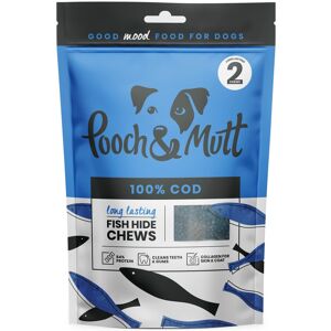 Pooch & Mutt - Cod Hide Chew Treat, Long Lasting Fish Hide Chews for Reward, 90g (2 chews) Pooch & Mutt - Cod Hide Chew Treat, Long Lasting Fish Hide Chews for Reward, 90g (2 chews)