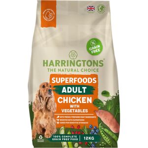 Harringtons Superfoods Complete Grain Free Hypoallergenic Chicken with Veg Dry Adult Dog Foo Harringtons Superfoods Complete Grain Free Hypoallergenic Chicken with Veg Dry Adult Dog Foo