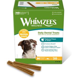WHIMZEES Grain-Free Dental Chews for Medium Breed Dogs 30 Stix - Month Box WHIMZEES Grain-Free Dental Chews for Medium Breed Dogs 30 Stix - Month Box