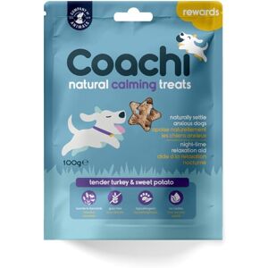 Coachi Calming Natural Dog Treats Turkey & Sweet Potato 100g Coachi Calming Natural Dog Treats Turkey & Sweet Potato 100g