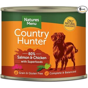 Natures Menu Country Hunter Dog Food Can Salmon with Chicken (6 x 600g) Natures Menu Country Hunter Dog Food Can Salmon with Chicken (6 x 600g)