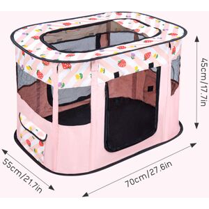 Unbranded (Pink S) Foldable Pet Playpen Portable Soft Portable Dog Unbranded (Pink S) Foldable Pet Playpen Portable Soft Portable Dog