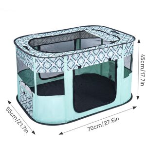 Unbranded (Green S) Foldable Pet Playpen Portable Soft Portable Dog Unbranded (Green S) Foldable Pet Playpen Portable Soft Portable Dog