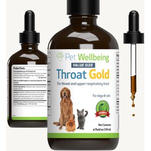 Pet Wellbeing Throat Gold for Dogs & Cats - Vet-Formulated - Soothes Throat Disc Pet Wellbeing Throat Gold for Dogs & Cats - Vet-Formulated - Soothes Throat Disc