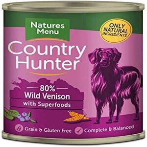 Natures Menu Country Hunter Dog Food Can Wild Venison Can (6 x 400g) Natures Menu Country Hunter Dog Food Can Wild Venison Can (6 x 400g)