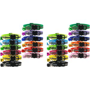 Spactz 24 Pcs Reflective Cat Collars Quick Release Safety Buckle with Bell Adjustable 1 Spactz 24 Pcs Reflective Cat Collars Quick Release Safety Buckle with Bell Adjustable 1