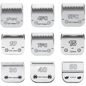 Sosenfer (40-0.25mm, One size) 3F 4F 5F 7F 9# 10# 30# 40# 50# Professional Pet Clipper Bl Sosenfer (40-0.25mm, One size) 3F 4F 5F 7F 9# 10# 30# 40# 50# Professional Pet Clipper Bl