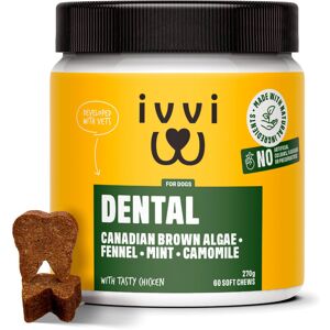 ivvi Dental -Snacks for dogs' dental hygiene. Contains mint, parsley, fennel, ch ivvi Dental -Snacks for dogs' dental hygiene. Contains mint, parsley, fennel, ch