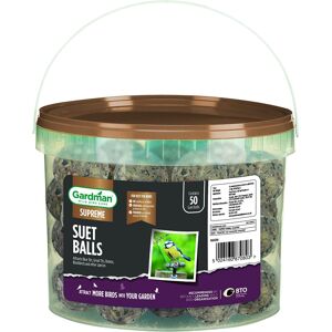 Gardman Supreme Suet Balls - 50 Tub of Fat Balls Wild Bird Food Feed Garden Gardman Supreme Suet Balls - 50 Tub of Fat Balls Wild Bird Food Feed Garden