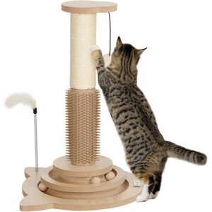 PawHut - 49cm Cat Scratching Post - Indoor - Cat Post PawHut - 49cm Cat Scratching Post - Indoor - Cat Post