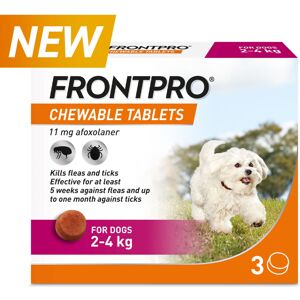 FRONTPRO FLEA-TICK 2-4kg 3 Pack Chewable Tablet FRONTPRO FLEA-TICK 2-4kg 3 Pack Chewable Tablet