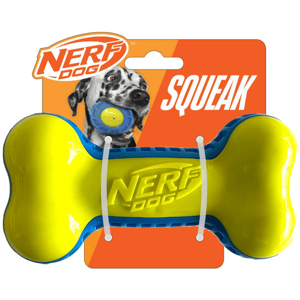 Nerf Dog Exo Micro Squeak Bone Interactive Throw & Fetch Toy 7in Nerf Dog Exo Micro Squeak Bone Interactive Throw & Fetch Toy 7in