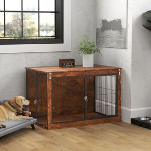 PawHut Dog Crate Furniture with Openable Top, Two Doors, for XL Dogs PawHut Dog Crate Furniture with Openable Top, Two Doors, for XL Dogs