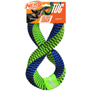 Nerf Dog Square Braided Twisted Infinity Tug Interactive Dog Toy 12in Nerf Dog Square Braided Twisted Infinity Tug Interactive Dog Toy 12in