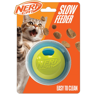Nerf Cat Puzzle Feeder Ball Interactive Cat Toy That Holds Treats Nerf Cat Puzzle Feeder Ball Interactive Cat Toy That Holds Treats