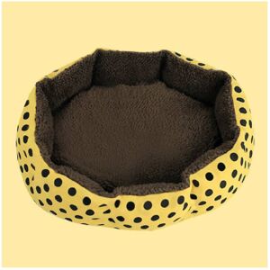 Unbranded (Yellow) Dot Octagon Polka Dog House Cotton Plush Warm Pet Bed Cat Washed Nest D Unbranded (Yellow) Dot Octagon Polka Dog House Cotton Plush Warm Pet Bed Cat Washed Nest D