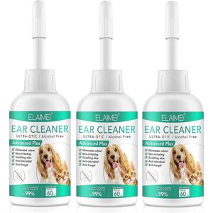 Unbranded (3Pcs) Dog Ear Cleaner, Ear Mites Treatment For Dogs and Cats, Ear Wipes Ear Dro Unbranded (3Pcs) Dog Ear Cleaner, Ear Mites Treatment For Dogs and Cats, Ear Wipes Ear Dro