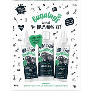 Bugalugs Dental Care No Brushing Kit Dog & Cat Teeth Gel, Water Additive, Spray Bugalugs Dental Care No Brushing Kit Dog & Cat Teeth Gel, Water Additive, Spray