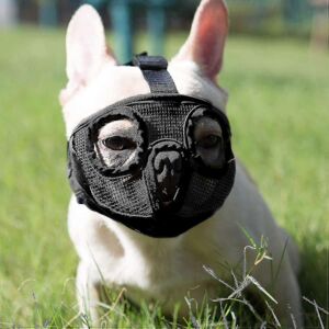 Unbranded (L) Short Snout Dog Muzzle Breathable Mesh Bulldog Muzzle Adjustable Dog Mouth C Unbranded (L) Short Snout Dog Muzzle Breathable Mesh Bulldog Muzzle Adjustable Dog Mouth C