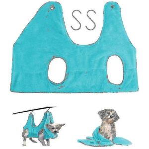 Unbranded (M, Blue) 2 In 1 Pet Grooming Nail Trimming Hammock Helper Drying Towel Restrain Unbranded (M, Blue) 2 In 1 Pet Grooming Nail Trimming Hammock Helper Drying Towel Restrain