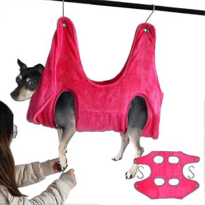 Unbranded (L, Pink) 2 In 1 Pet Grooming Nail Trimming Hammock Helper Drying Towel Restrain Unbranded (L, Pink) 2 In 1 Pet Grooming Nail Trimming Hammock Helper Drying Towel Restrain