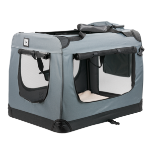 KCT Large Grey Fabric Pet Carrier Travel Transport Bag for Cats and Dogs KCT Large Grey Fabric Pet Carrier Travel Transport Bag for Cats and Dogs