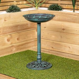 Samuel Alexander 63cm Verdi Green Traditional Garden Patio Resin Bird Bath – Weatherproof Polyres Samuel Alexander 63cm Verdi Green Traditional Garden Patio Resin Bird Bath – Weatherproof Polyres