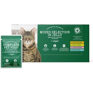 Unbranded Grain-Free Complete Food for Adult Cats, Mixed Selection In Jelly, 4.8 kg (48 Pa Unbranded Grain-Free Complete Food for Adult Cats, Mixed Selection In Jelly, 4.8 kg (48 Pa