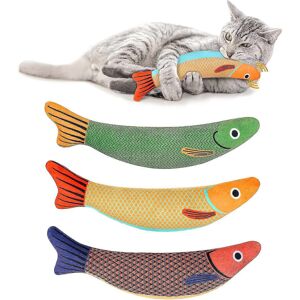 Unbranded Fish-shaped cat toy, 3 chew-resistant toys with bell for kittens, interactive an Unbranded Fish-shaped cat toy, 3 chew-resistant toys with bell for kittens, interactive an