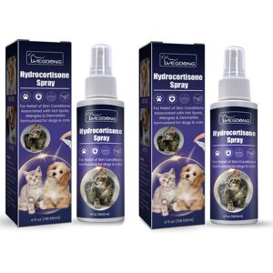 Umnuou 2Pcs Hydrocortisone Spray Pet Dog And Cat Anti-itch Spray Umnuou 2Pcs Hydrocortisone Spray Pet Dog And Cat Anti-itch Spray