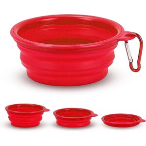 konhill (As show, One size) Foldable portable travel dog bowl, foldable pet dog feeding konhill (As show, One size) Foldable portable travel dog bowl, foldable pet dog feeding