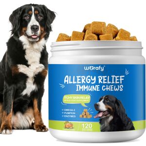 Worafy Dog Itchy Skin Relief Allergy Immune Support Dog Treats Chews 120 Chicken Worafy Dog Itchy Skin Relief Allergy Immune Support Dog Treats Chews 120 Chicken