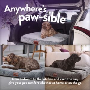 Slumberdown Grey Paws for Slumber Extra Large Pet Bed - Pet Bed Slumberdown Grey Paws for Slumber Extra Large Pet Bed - Pet Bed