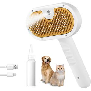 Unbranded 3-in-1 Pet Steam Brush: Spray, Groom & Remove Hair for Dogs & Cats - Water Brush Unbranded 3-in-1 Pet Steam Brush: Spray, Groom & Remove Hair for Dogs & Cats - Water Brush