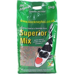 Yamitsu Kockney Koi Superior Mix Fish Food 4mm - Floating Pellets, 5kg Bag with Vitamin Yamitsu Kockney Koi Superior Mix Fish Food 4mm - Floating Pellets, 5kg Bag with Vitamin