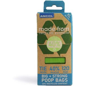 Ancol Dog Poop Bags - Recycled & Compostable - 120 Bags Ancol Dog Poop Bags - Recycled & Compostable - 120 Bags