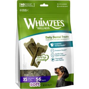 WHIMZEES By Wellness Softer Dog Dental Sticks, 56 Pieces, Size XS, Dog Chews Sma WHIMZEES By Wellness Softer Dog Dental Sticks, 56 Pieces, Size XS, Dog Chews Sma