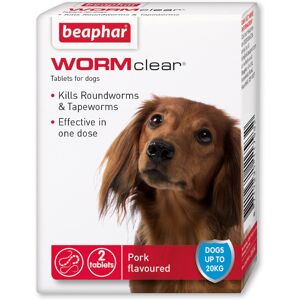 Beaphar WORMclear Tablets for Dogs, Kills all Common UK Intestinal Worms (Roundw Beaphar WORMclear Tablets for Dogs, Kills all Common UK Intestinal Worms (Roundw