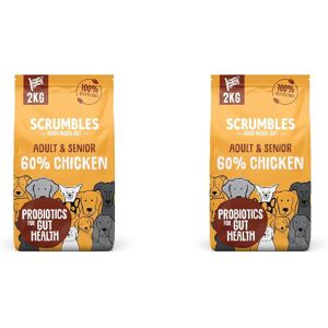 Scrumbles Dry Dog Food with Fresh Chicken, 2 kg (Pack of 2),package may vary Scrumbles Dry Dog Food with Fresh Chicken, 2 kg (Pack of 2),package may vary