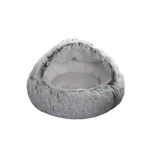 Unbranded (Grey, 50cm/19.69in) Pet Cat Warm Cave Bed Hooded Donut Cozy Soft Plush Puppy Ma Unbranded (Grey, 50cm/19.69in) Pet Cat Warm Cave Bed Hooded Donut Cozy Soft Plush Puppy Ma