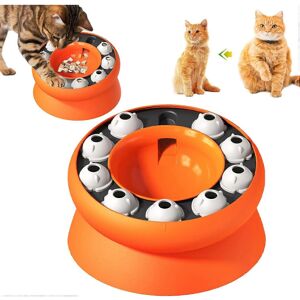 Unbranded (Orange) Cat Slow Feeder, Interactive Cat Puzzle Feeder,Rotating Puppy Food Disp Unbranded (Orange) Cat Slow Feeder, Interactive Cat Puzzle Feeder,Rotating Puppy Food Disp