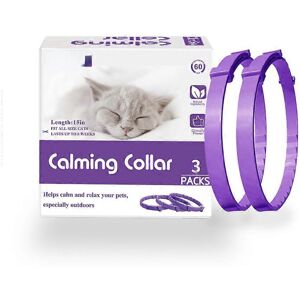 Unbranded (for cats) Calming Collar for Dogs Cats,3pcs Anxiety Relief and Relaxing Pheromo Unbranded (for cats) Calming Collar for Dogs Cats,3pcs Anxiety Relief and Relaxing Pheromo
