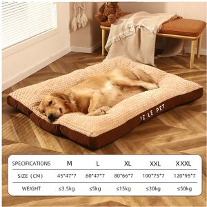 Unbranded (coffee, XL 80x66x7cm) Warm Dogs Sleeping Bed Soft Fleece Pet Blanket Detachable Unbranded (coffee, XL 80x66x7cm) Warm Dogs Sleeping Bed Soft Fleece Pet Blanket Detachable