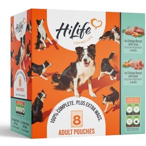HiLife Adult Wet Dog Food, Mixed Chicken in Broth Selection, Complete Dog Food P HiLife Adult Wet Dog Food, Mixed Chicken in Broth Selection, Complete Dog Food P