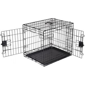 Amazon Basics Small Metal Dog Crate/Cage with Tray, Durable, Foldable and Adjust Amazon Basics Small Metal Dog Crate/Cage with Tray, Durable, Foldable and Adjust