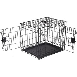 Amazon Basics Medium Metal Dog Crate/Cage with Tray, Durable and Foldable Dog Ca Amazon Basics Medium Metal Dog Crate/Cage with Tray, Durable and Foldable Dog Ca