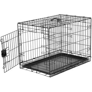 Amazon Basics Medium Metal Dog Crate/Cage with Tray, Durable and Foldable Dog Ca Amazon Basics Medium Metal Dog Crate/Cage with Tray, Durable and Foldable Dog Ca