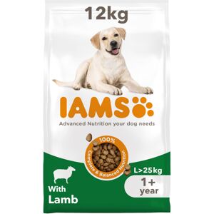 IAMS Complete Dry Dog Food for Adult 1+ Large Breeds with Lamb 12 kg IAMS Complete Dry Dog Food for Adult 1+ Large Breeds with Lamb 12 kg