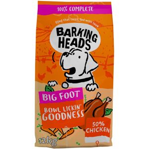 Barking Heads Dry Dog Food for Large Breeds - Bowl Lickin' Chicken - 100% Natura Barking Heads Dry Dog Food for Large Breeds - Bowl Lickin' Chicken - 100% Natura