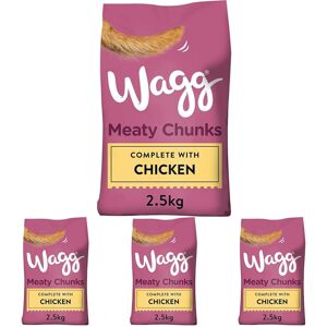 Wagg Meaty Chunks Complete Dry Adult Dog Food Chicken & Veg 2.5kg (Pack of 16) - Wagg Meaty Chunks Complete Dry Adult Dog Food Chicken & Veg 2.5kg (Pack of 16) -